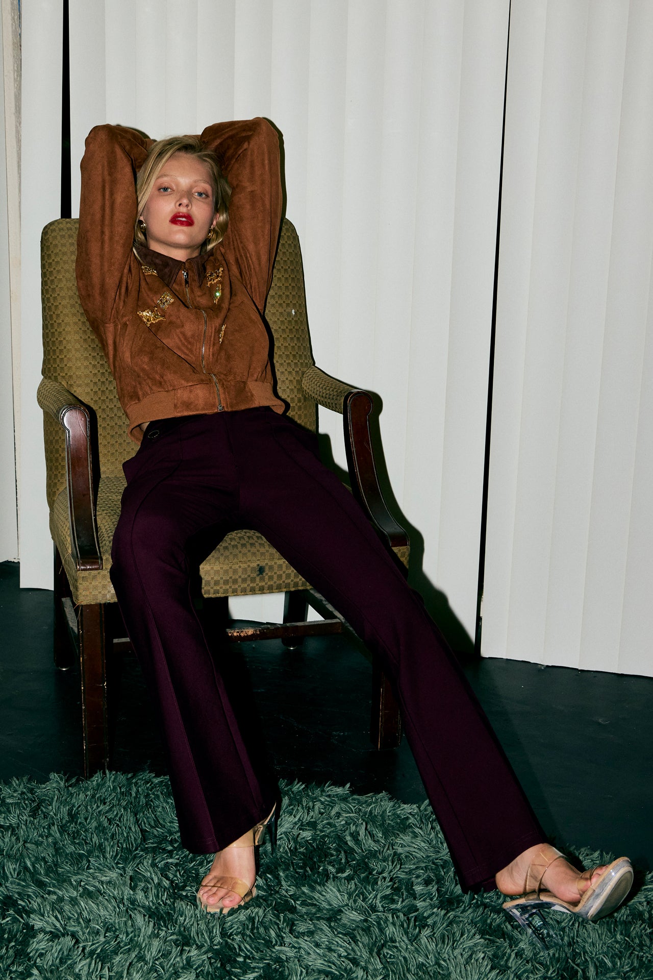 Calithea Knit Pants With Side Button