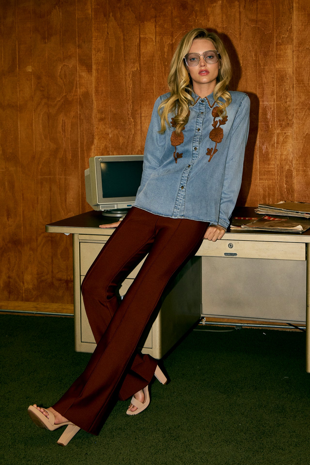 Calithea Knit Pants With Side Button