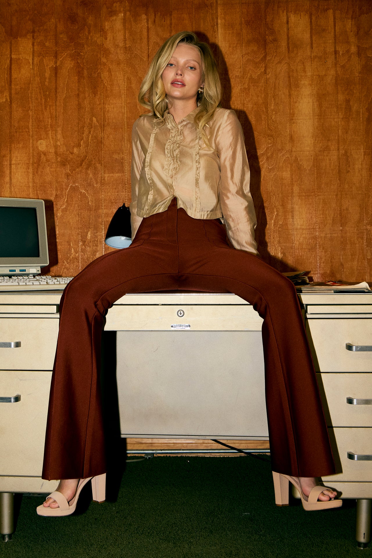 Calithea Knit Pants With Side Button