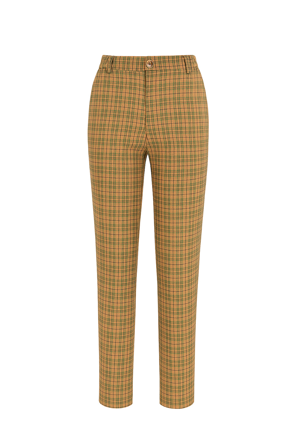Mom Fit Plaid Pants