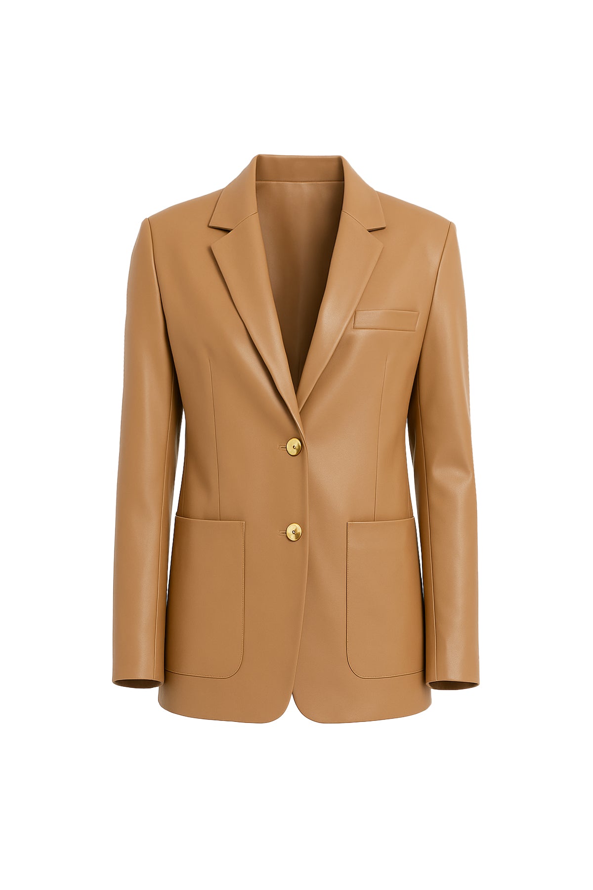 Vegan Leather Oversized Blazer