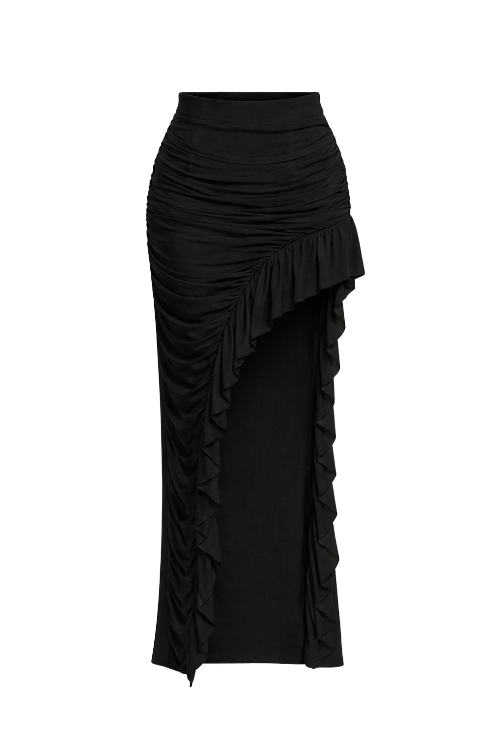 Ruched Maxi Skirts