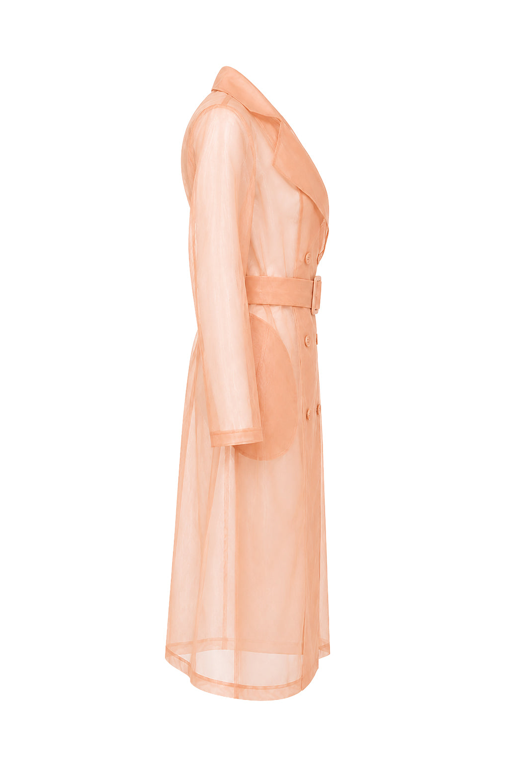 Wrap Style Sheer Coat