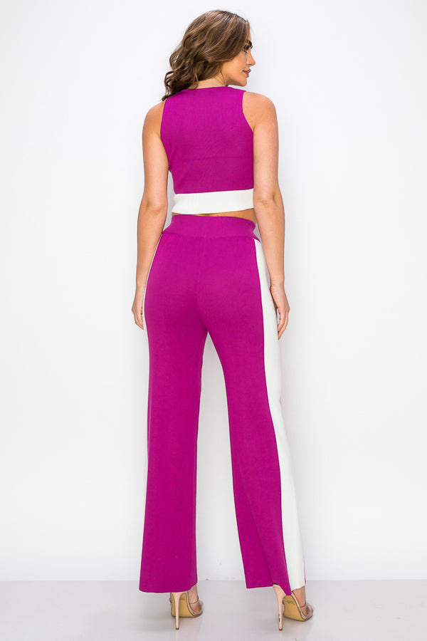 Sleeveless Two Pieces Set