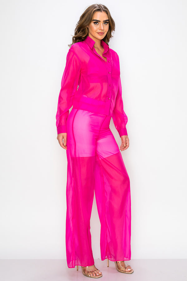 2 Piece Sheer Set