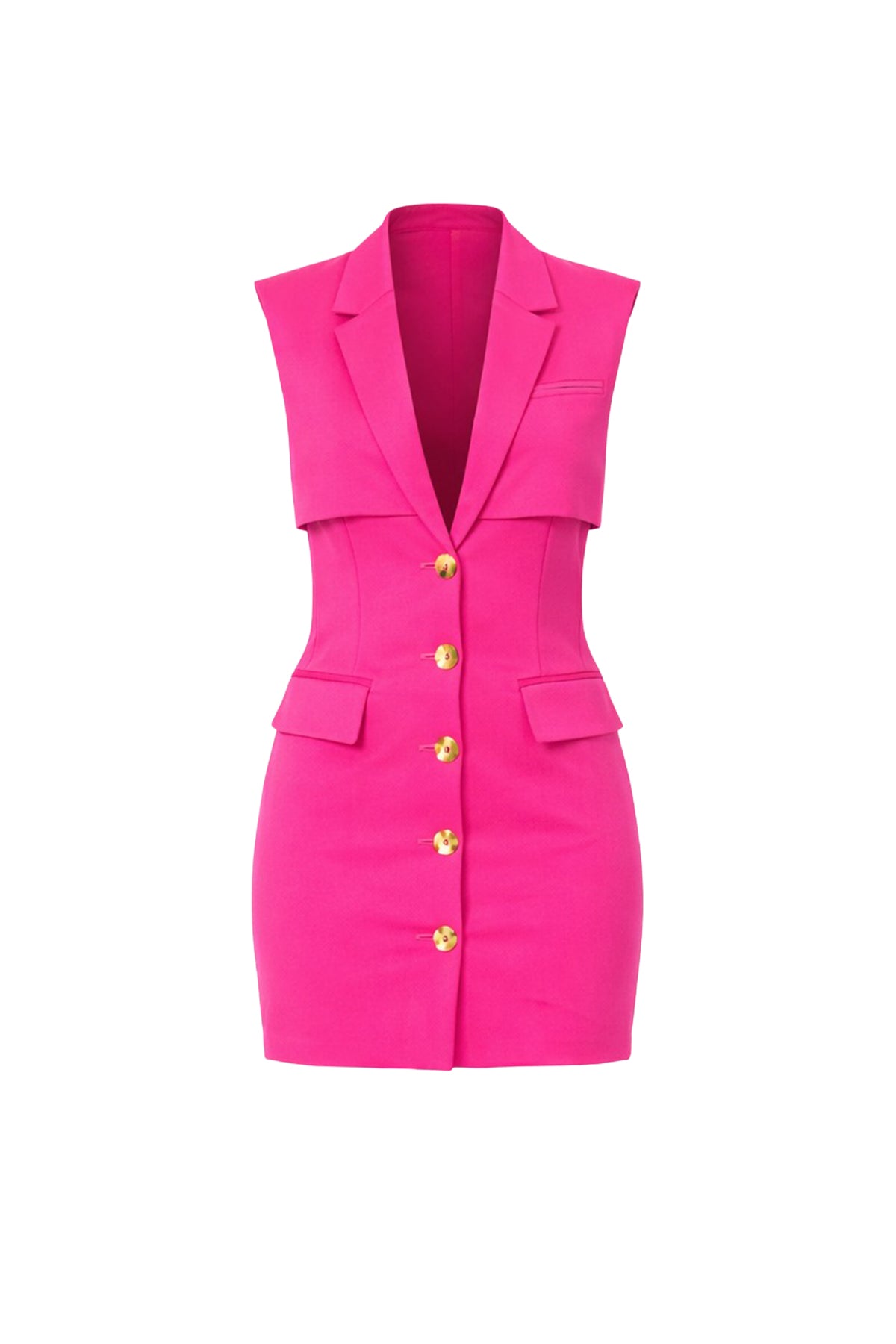 Sleeveless Corset Layer Blazer Dress