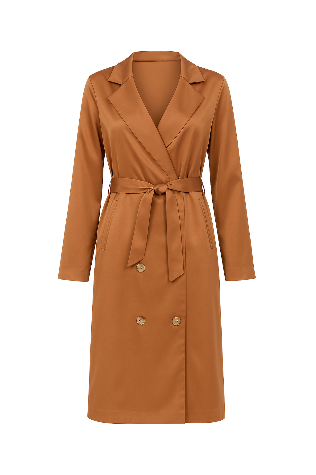 Satin Trench Coat