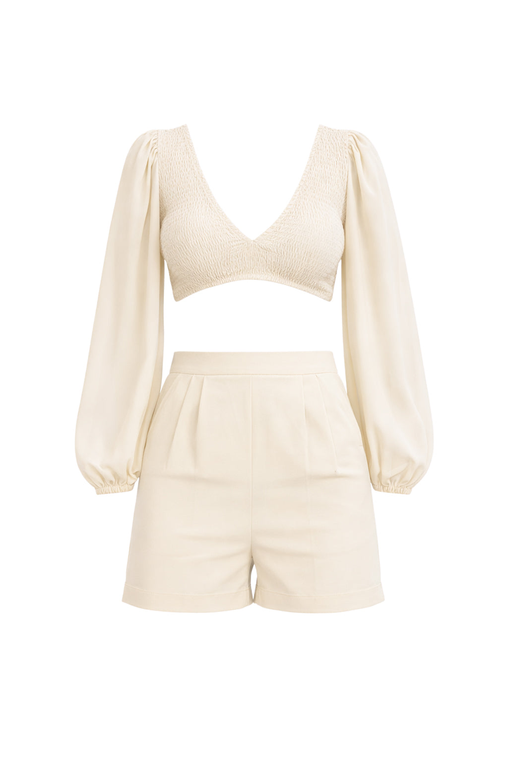 Smocked Top Short Set