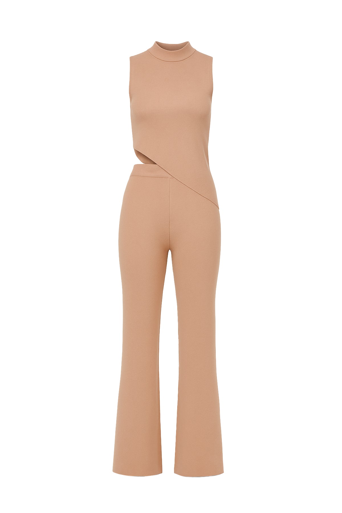 Knit Asymmetric Hem Top and Bottom Set