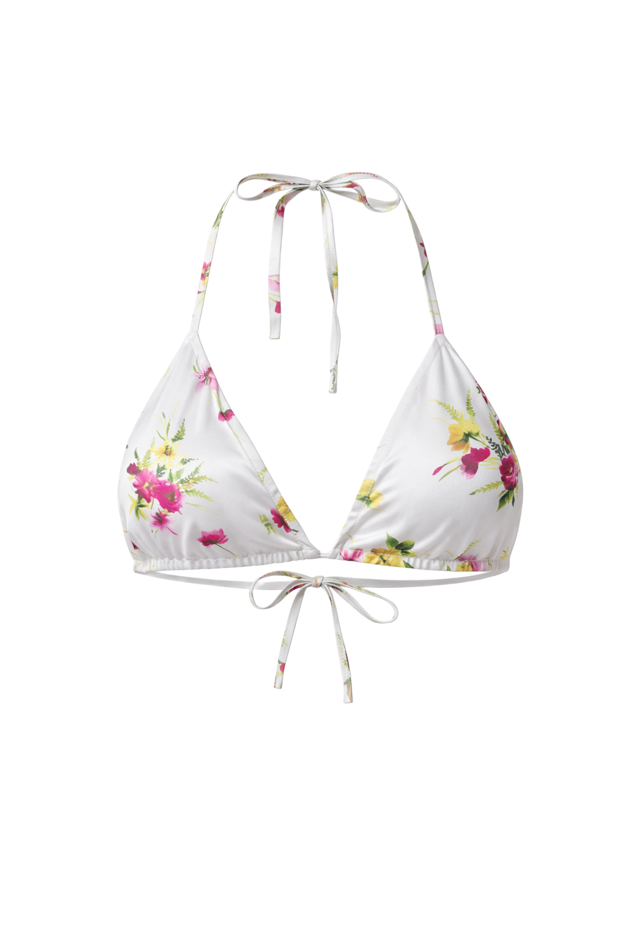 Satin Floral Print 3 Piece Set