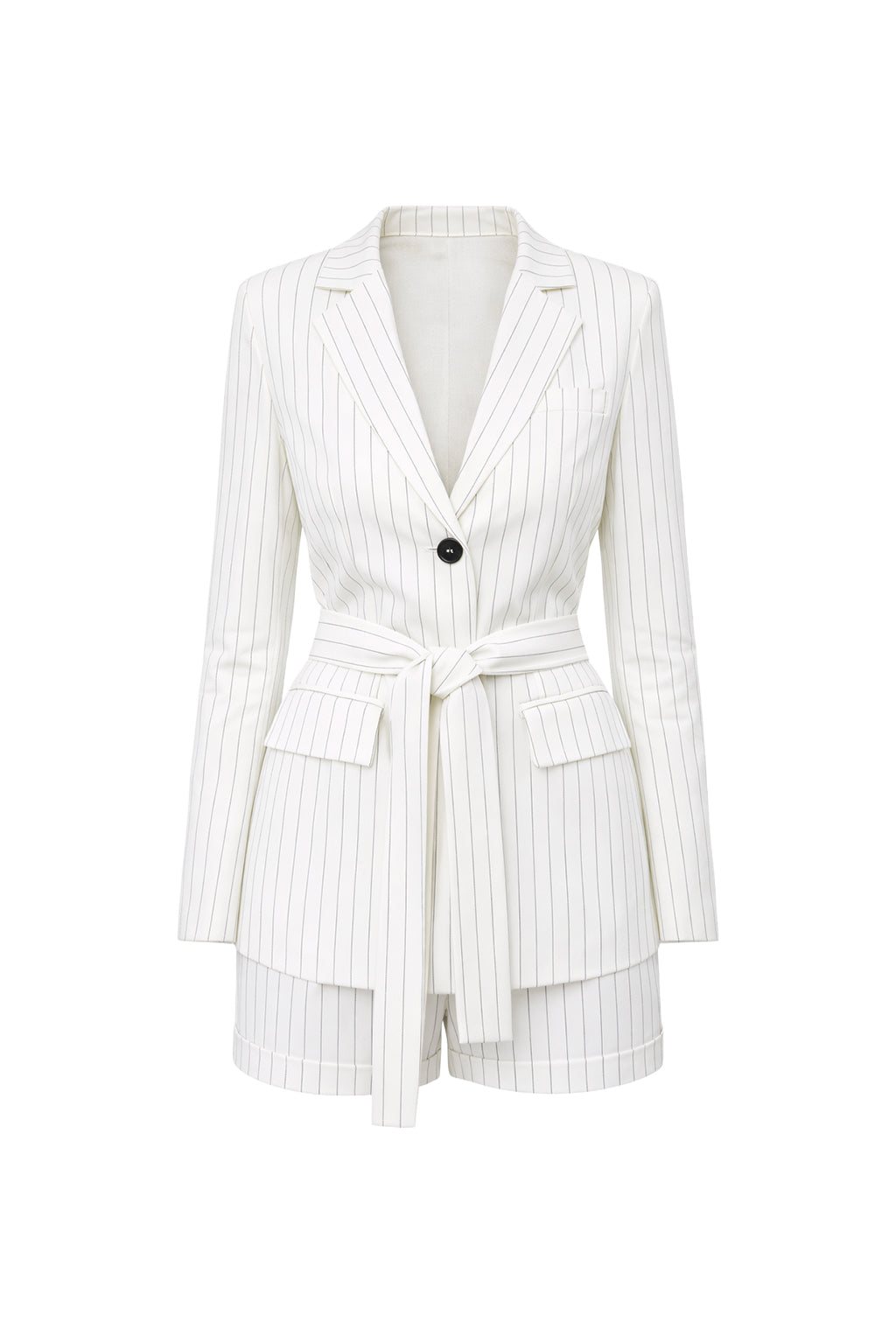Pin Striped Jacket & Shorts Set