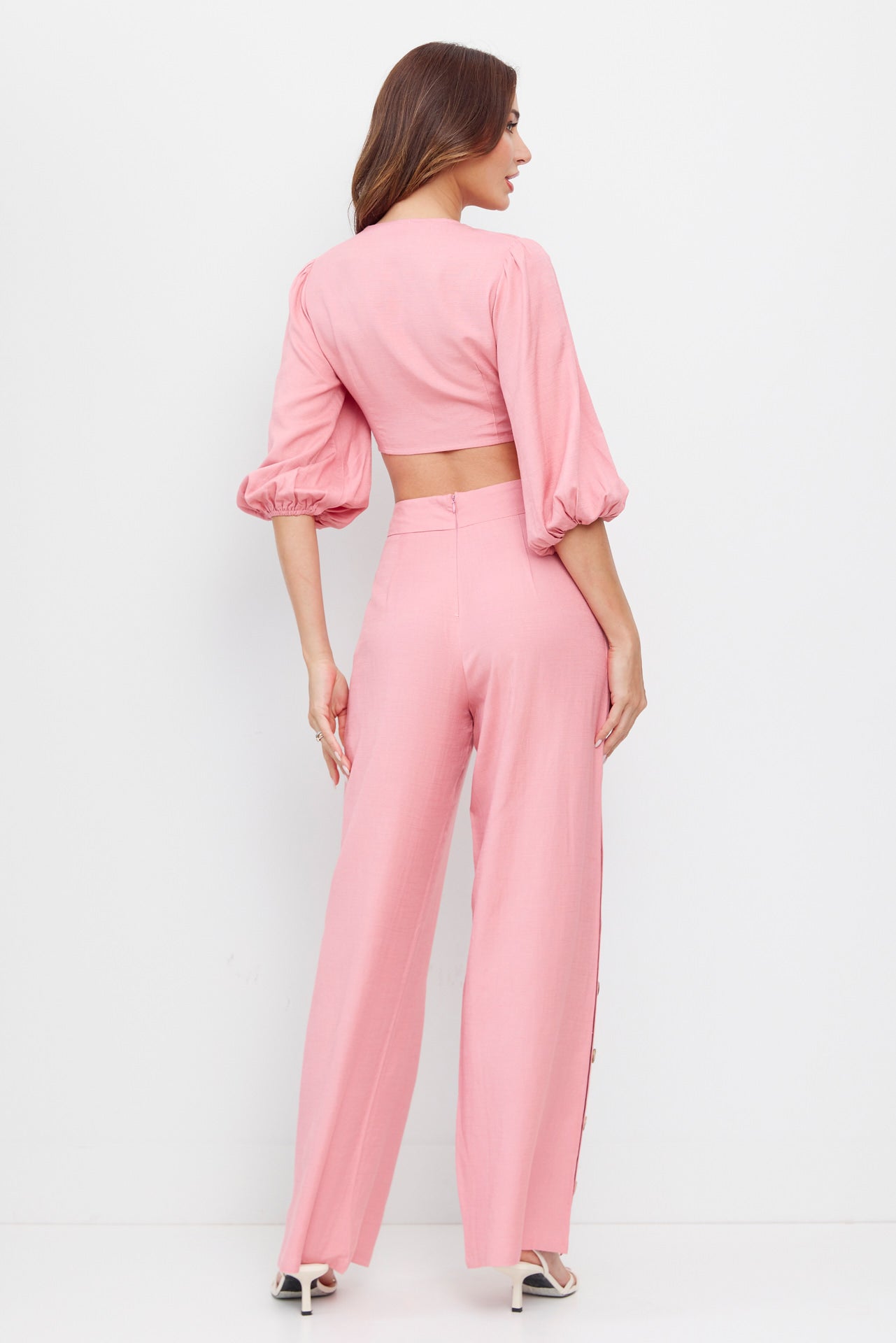 Puff Sleeve Top and  Pant Set