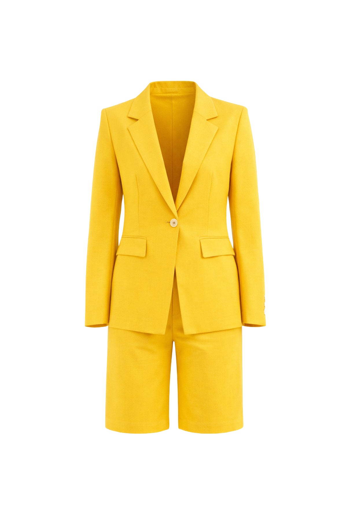 Woven Blazer and Shorts Set