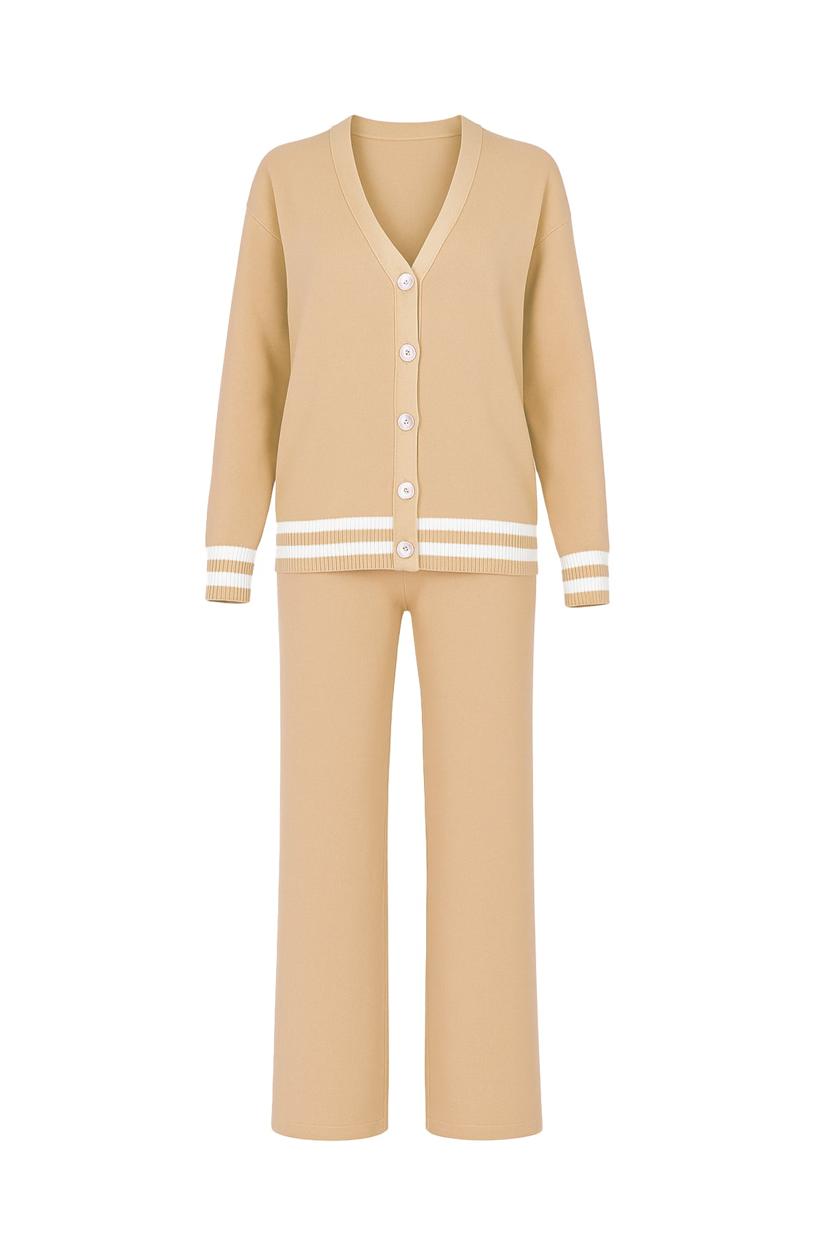 Knit Cardigan and Pants Set