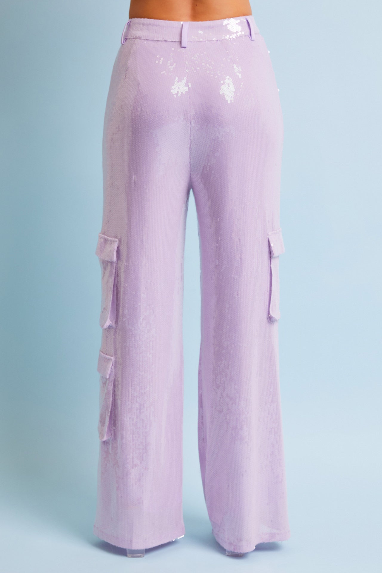 Sequin Cargo Pants