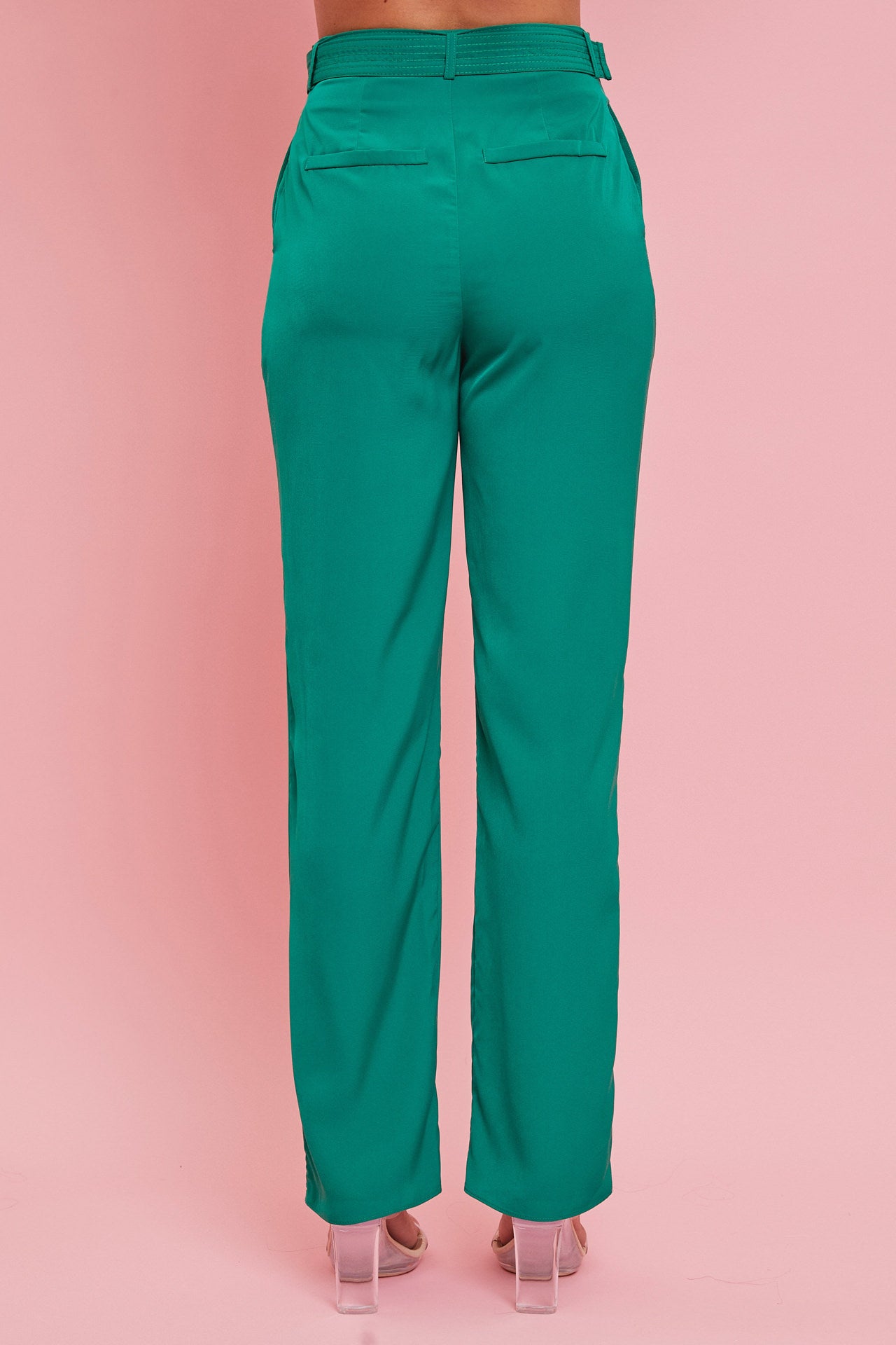 Woven Twisted Crop Top & Pants Set