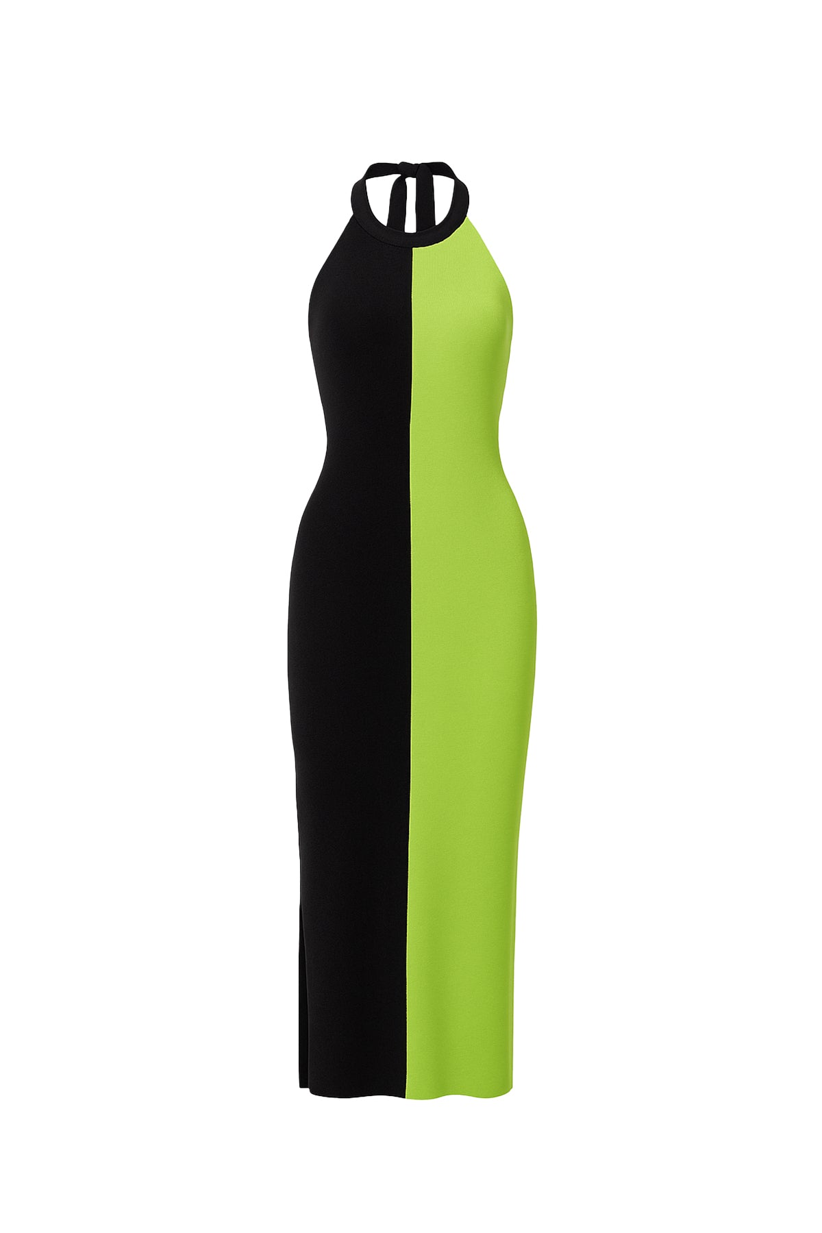 Knit Colorblock Maxi Dress and Cardigan Set
