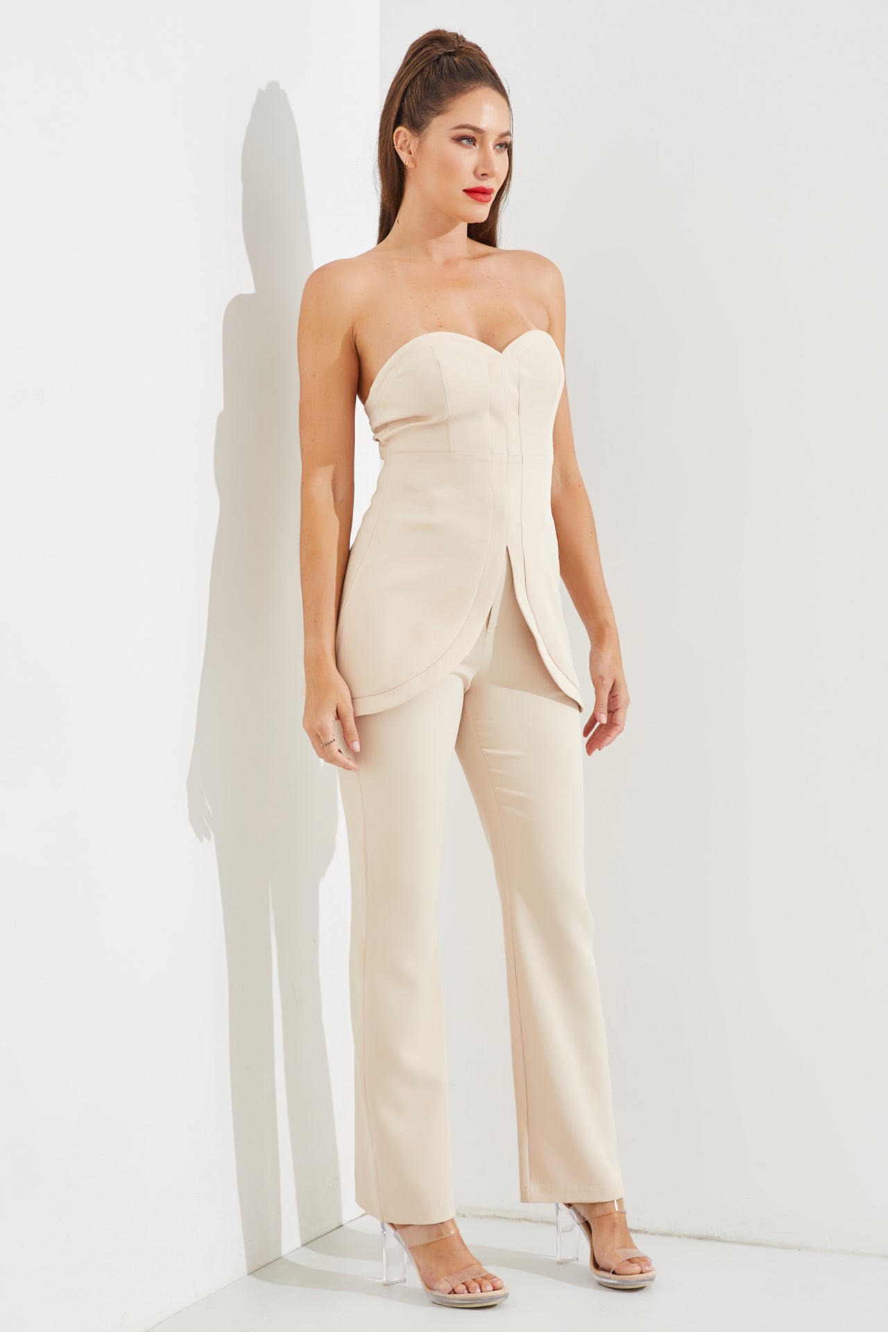 Woven Sweetheart Top and Pants Set