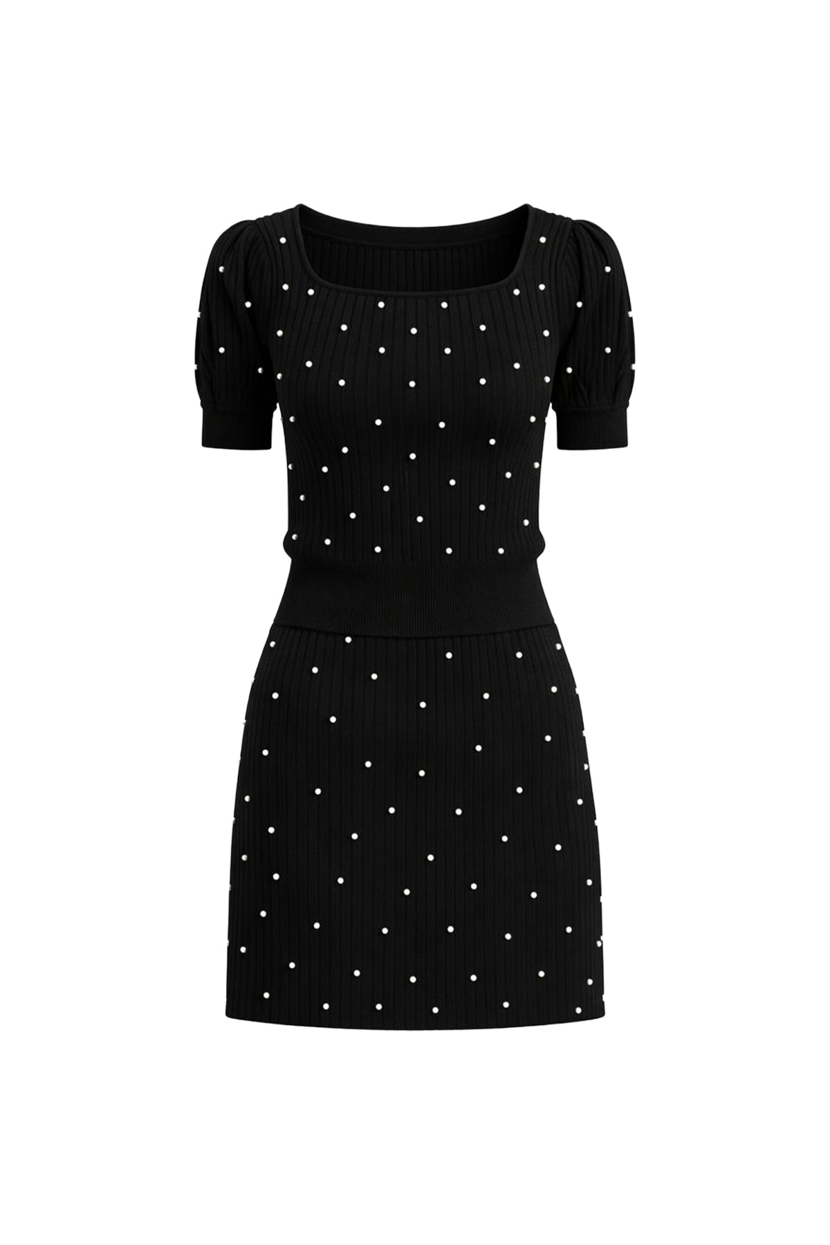 Puff Sleeve Top & Mini Skirt Set