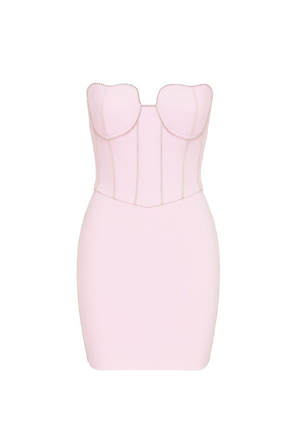 Bandage Heart Corset Tube Top and Mini Skirt Set