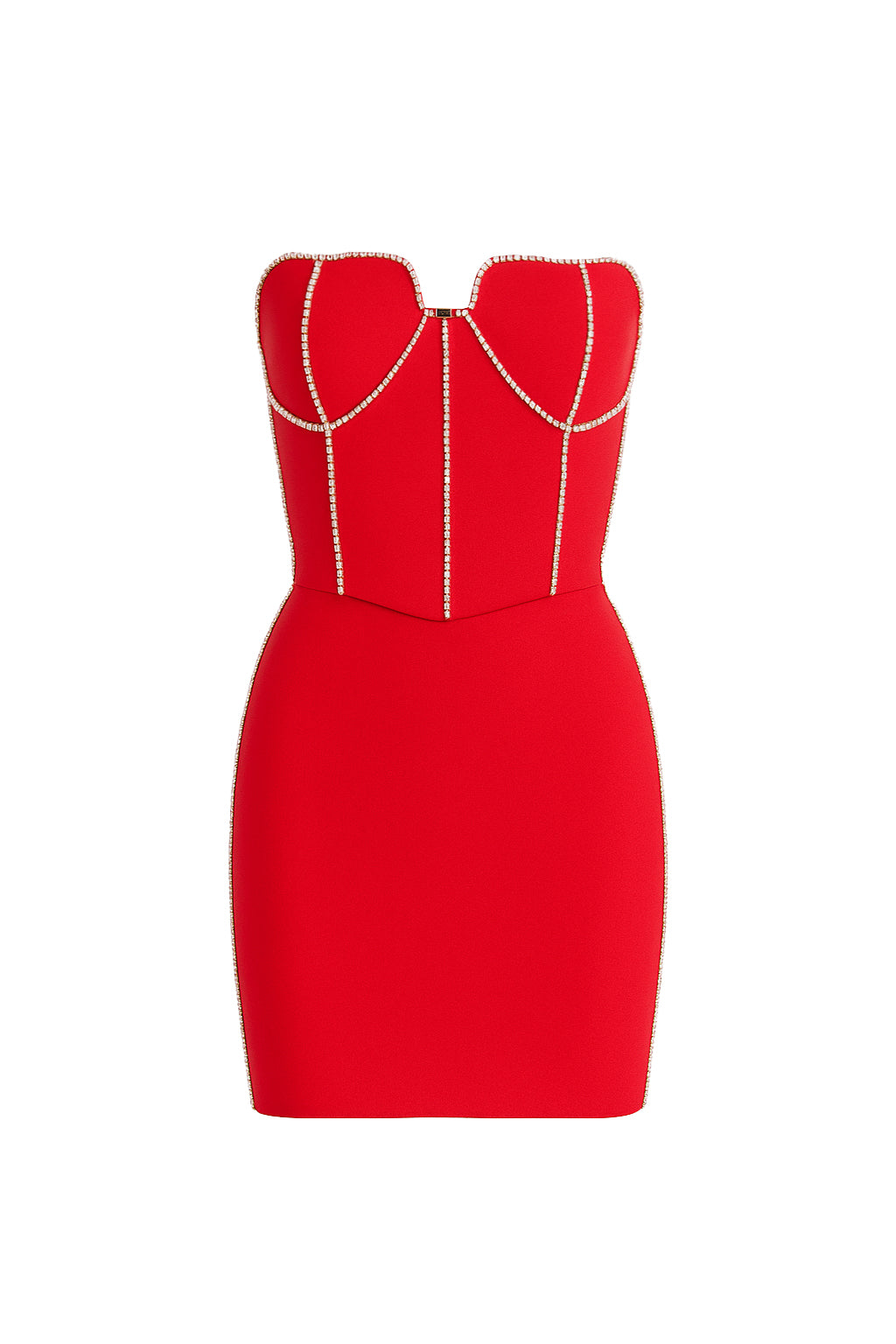 Bandage Heart Corset Tube Top and Mini Skirt Set