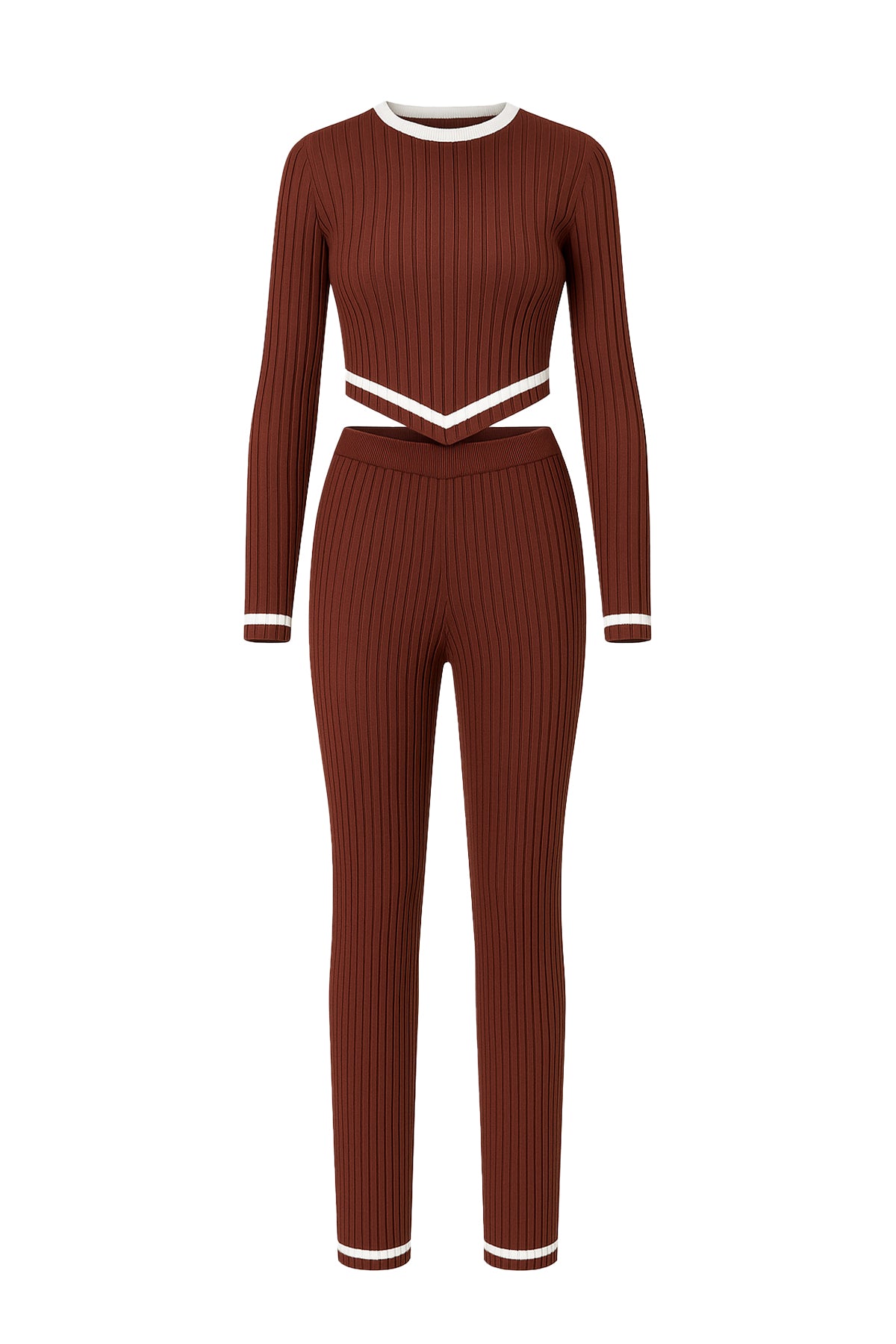 Leave It To Me Knit Long Sleeve Top and Pants Set