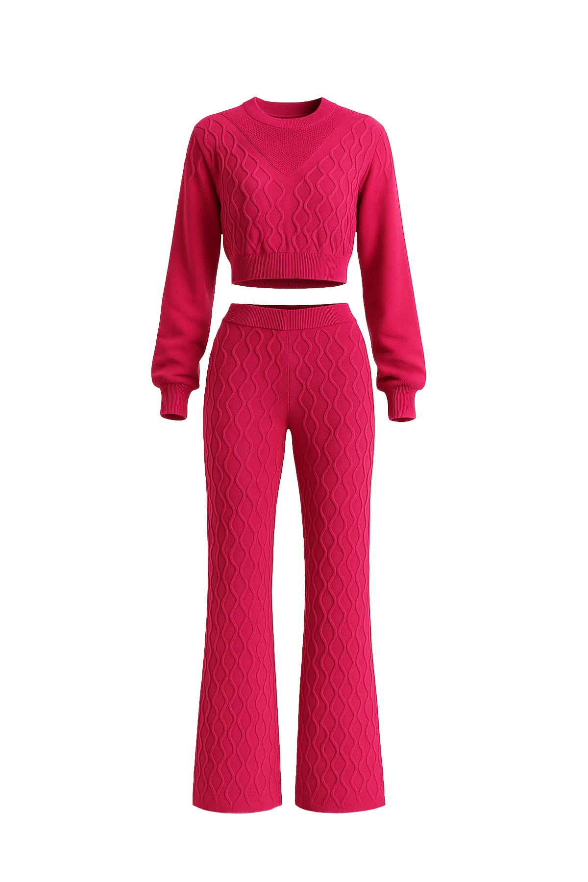 Nadine Cable Knit Top and Pants Set