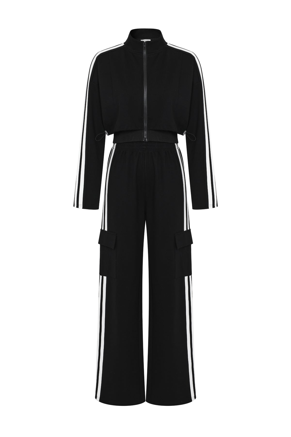 Closer And Closer Knit Jacket And Track Pants Set