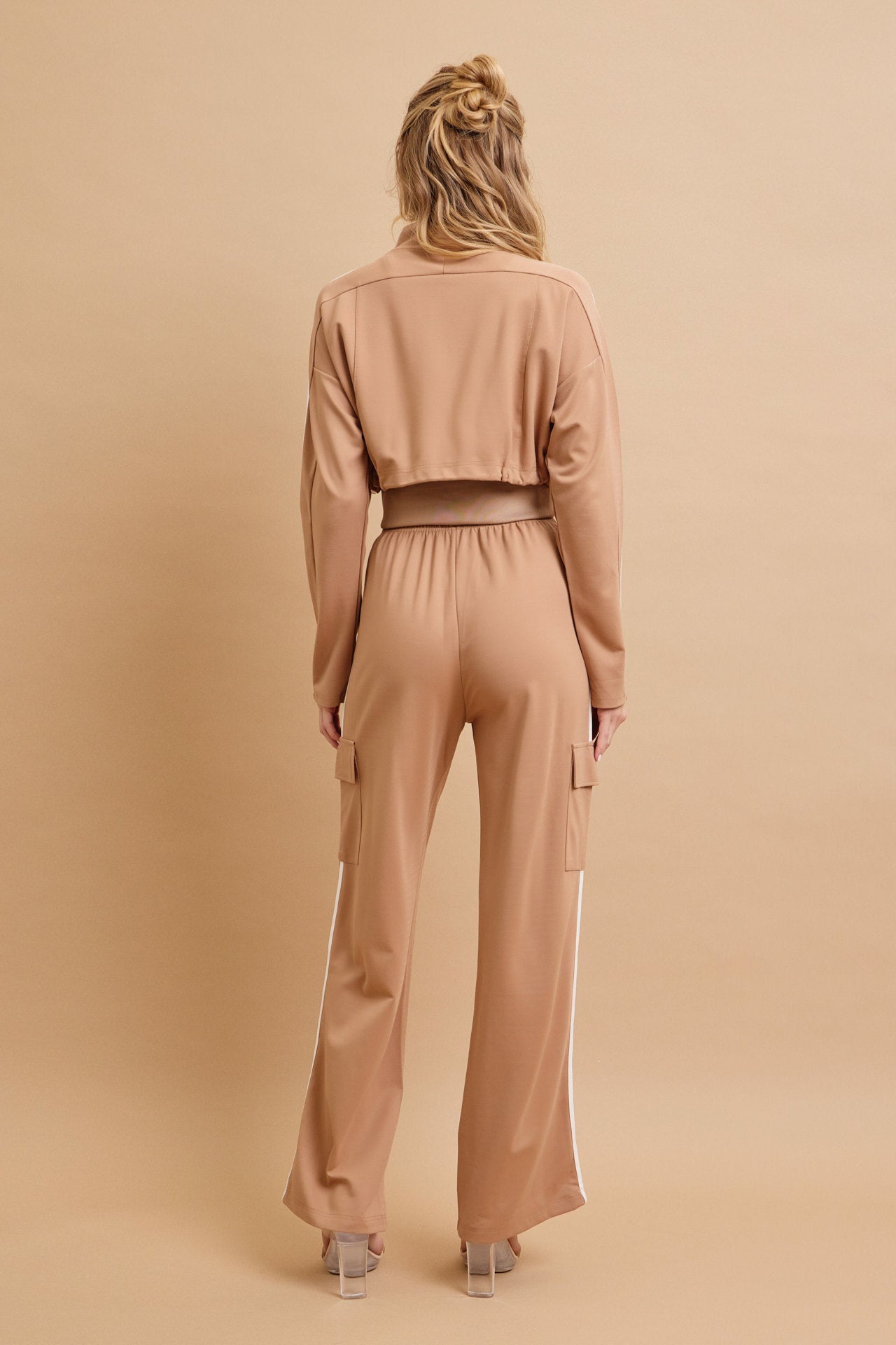 Closer And Closer Knit Jacket And Track Pants Set