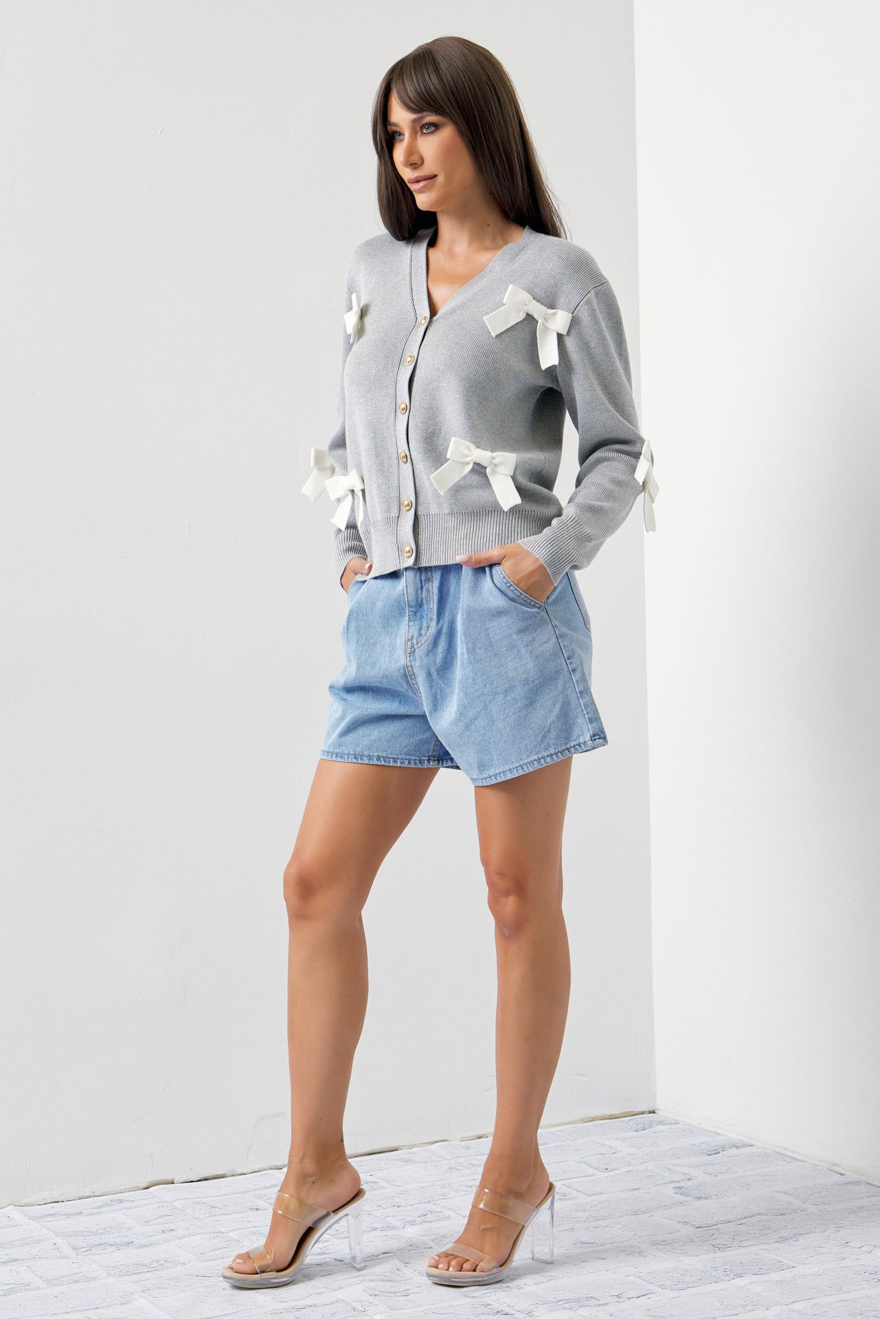 Forever Young Cardigan with Bows