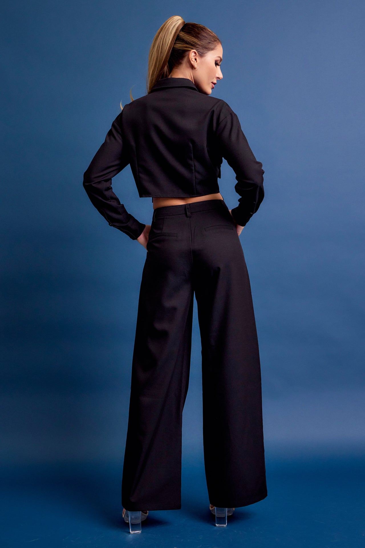 Woven Cargo Jacket and Pants Set