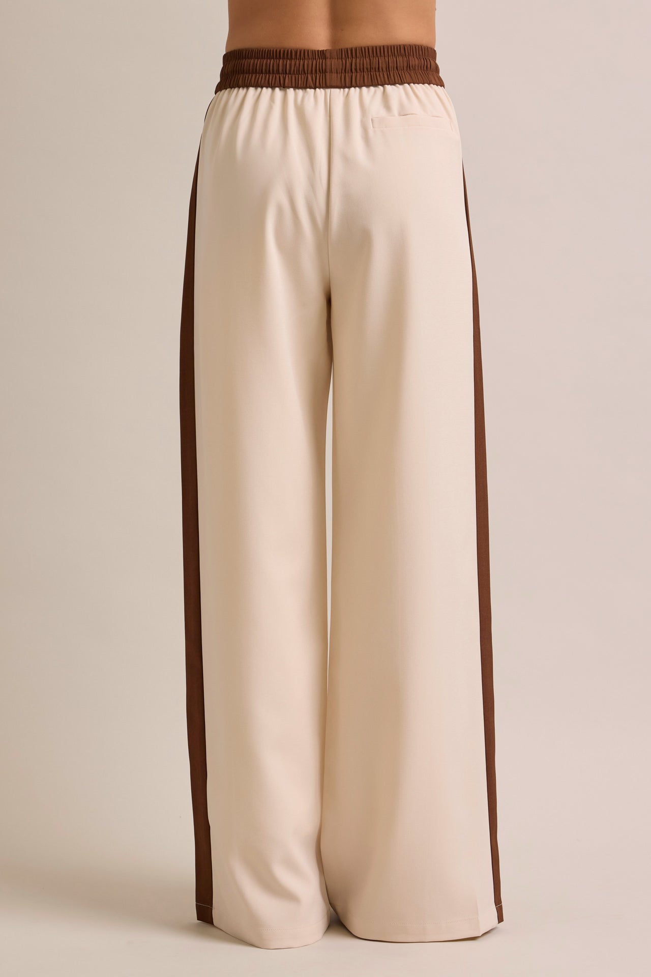 Clara Woven Jacket and Pants Set With Contrast Stripe