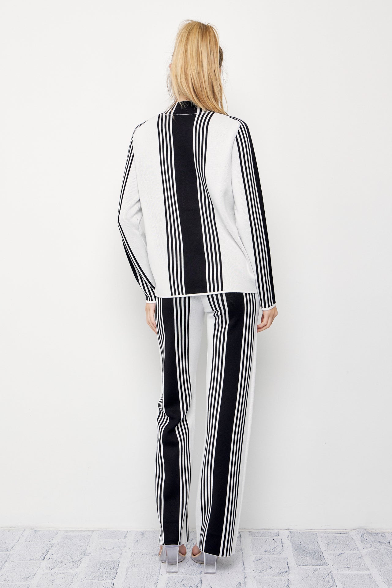 On Days Like These Knit Stripe Long Sleeve Top and Pants Set