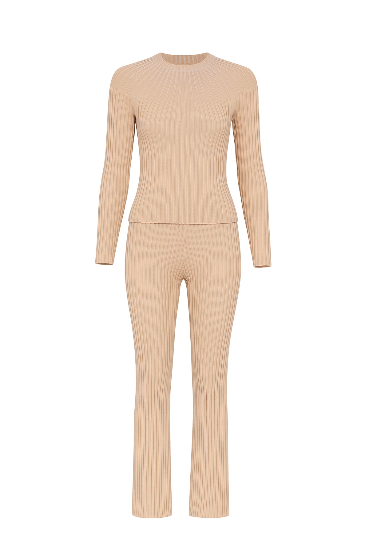 Unlike No Other Rib Knit Long Sleeve Top and Pants Set