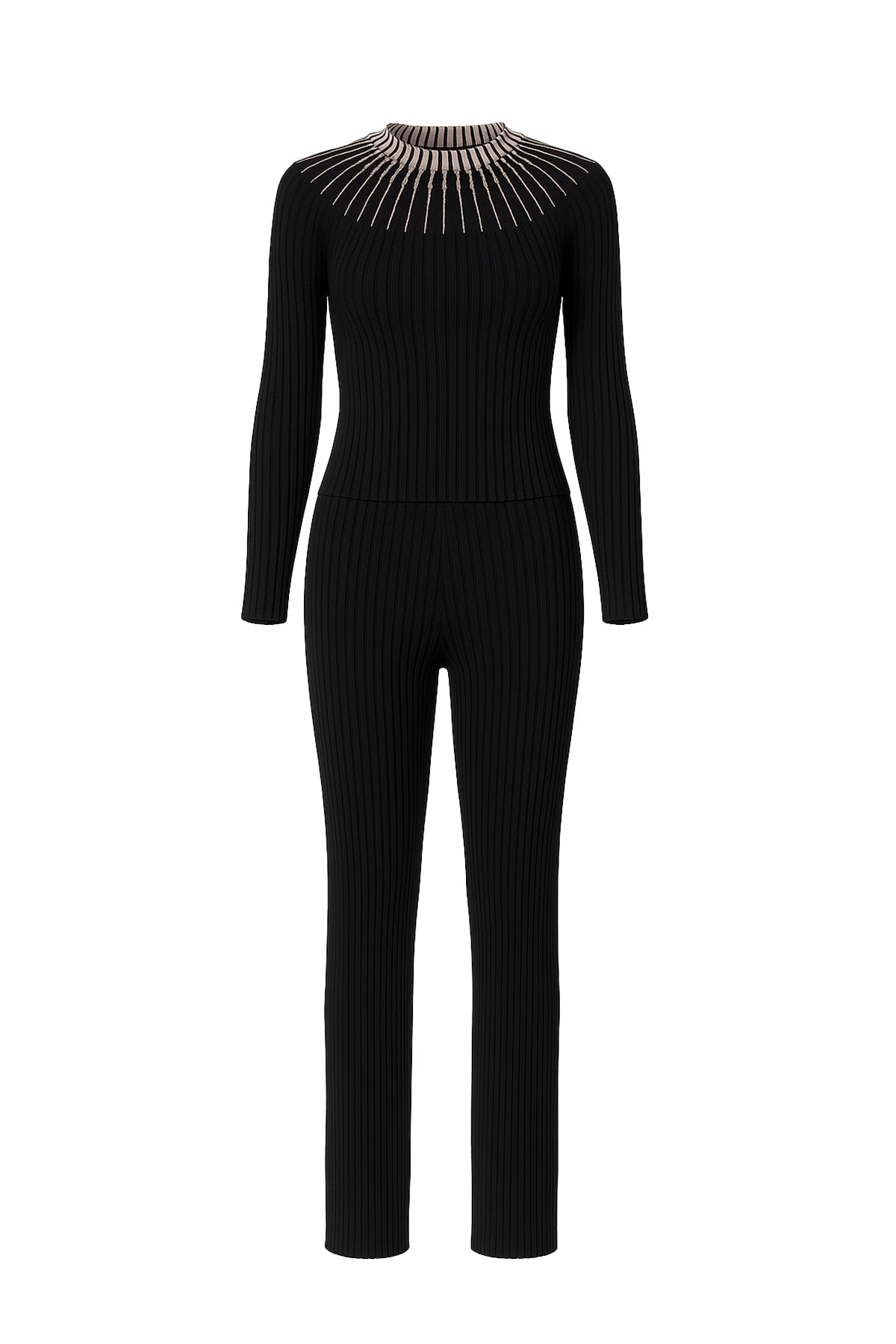 Unlike No Other Rib Knit Long Sleeve Top and Pants Set