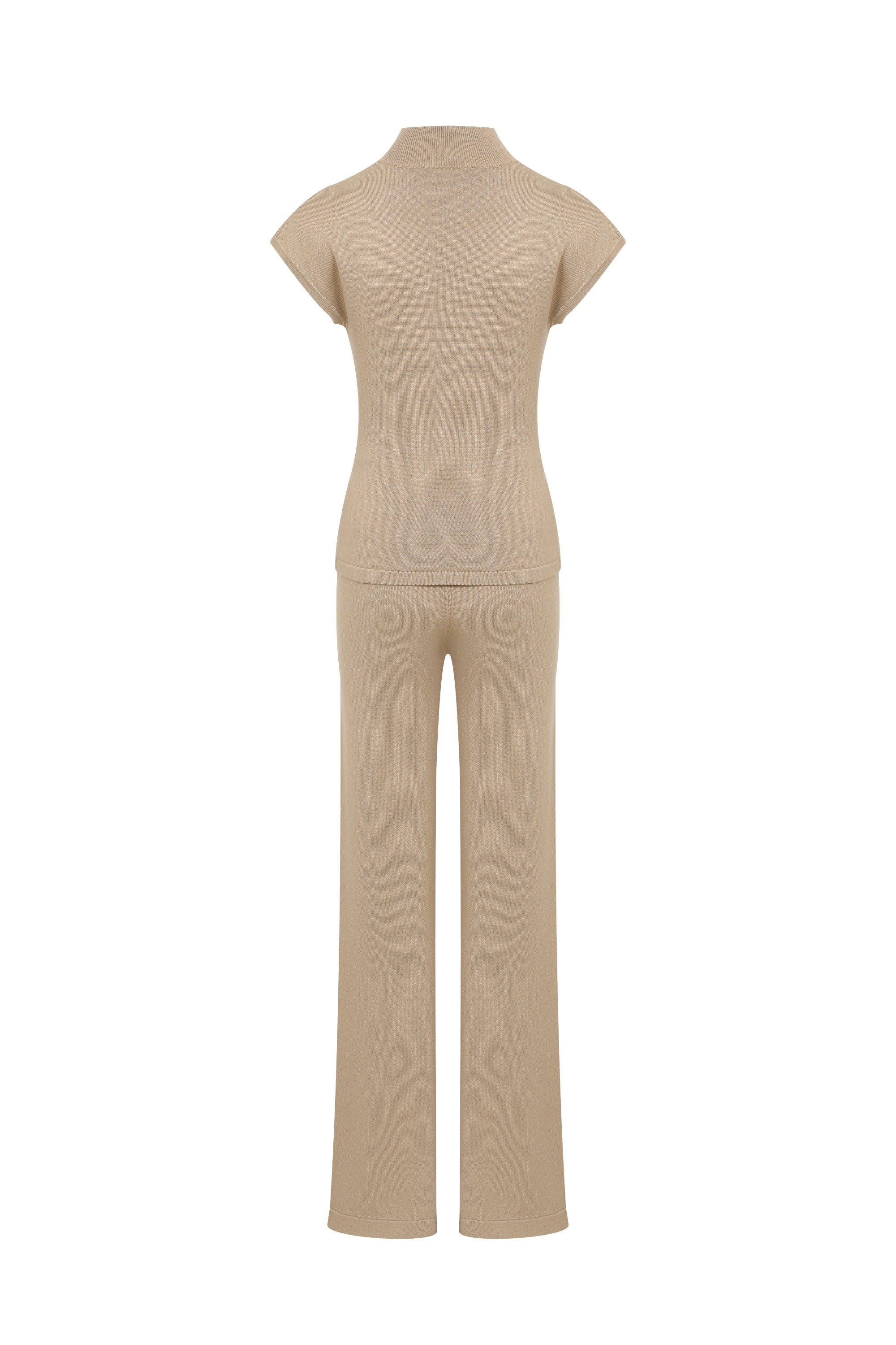 The Norah Knit Top With Pleats & Pants Set