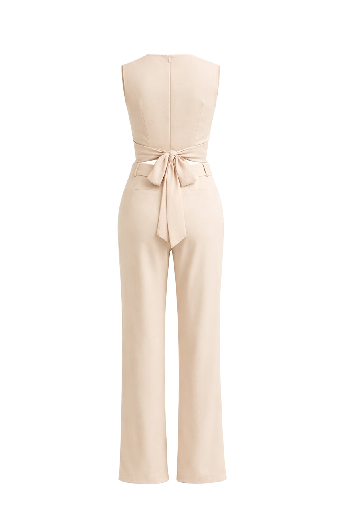 Keeping It Smart Woven Sleeveless Crop Wrap Top and Pants With Belt Set