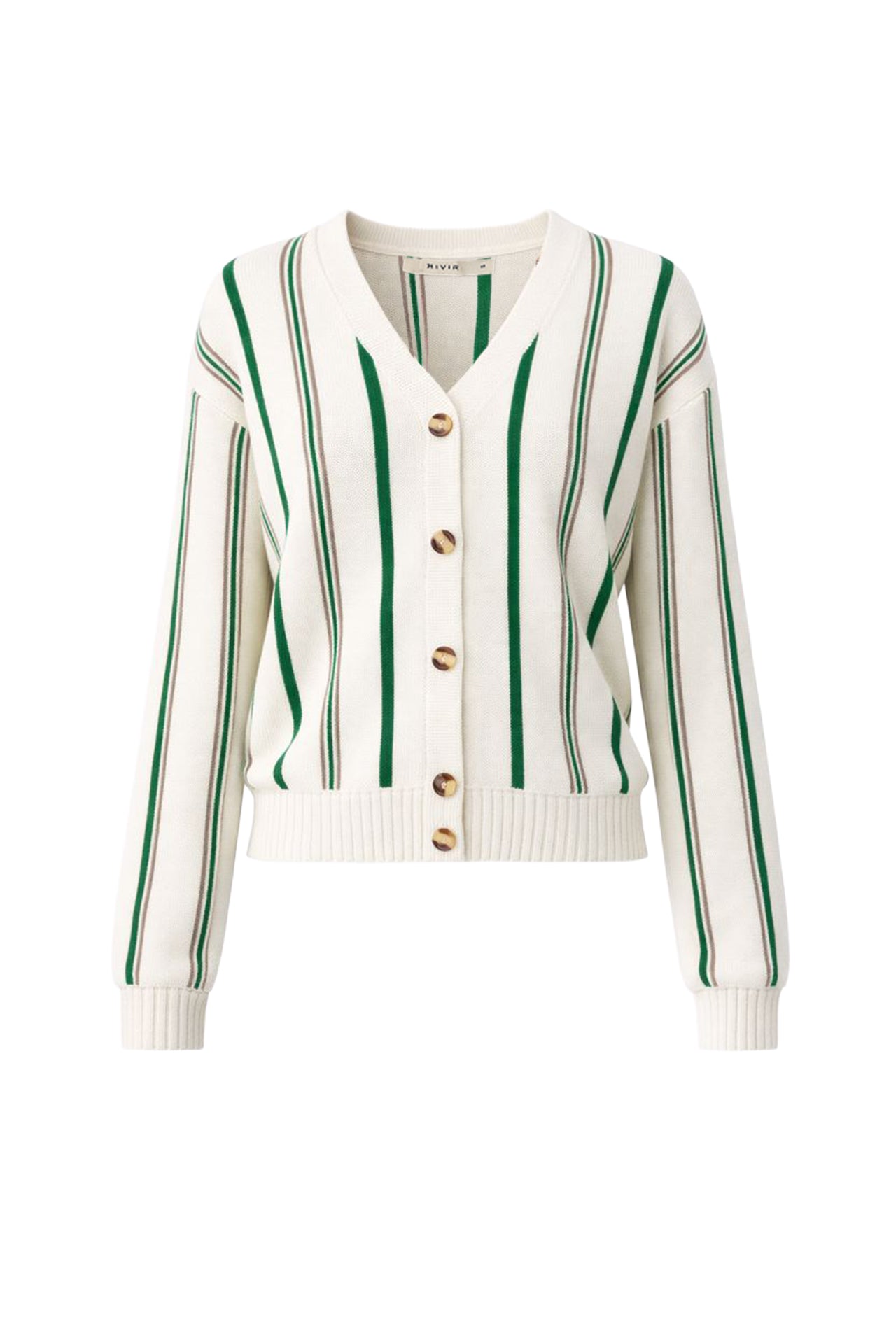 Classic Pinstripe Knit Cardigan