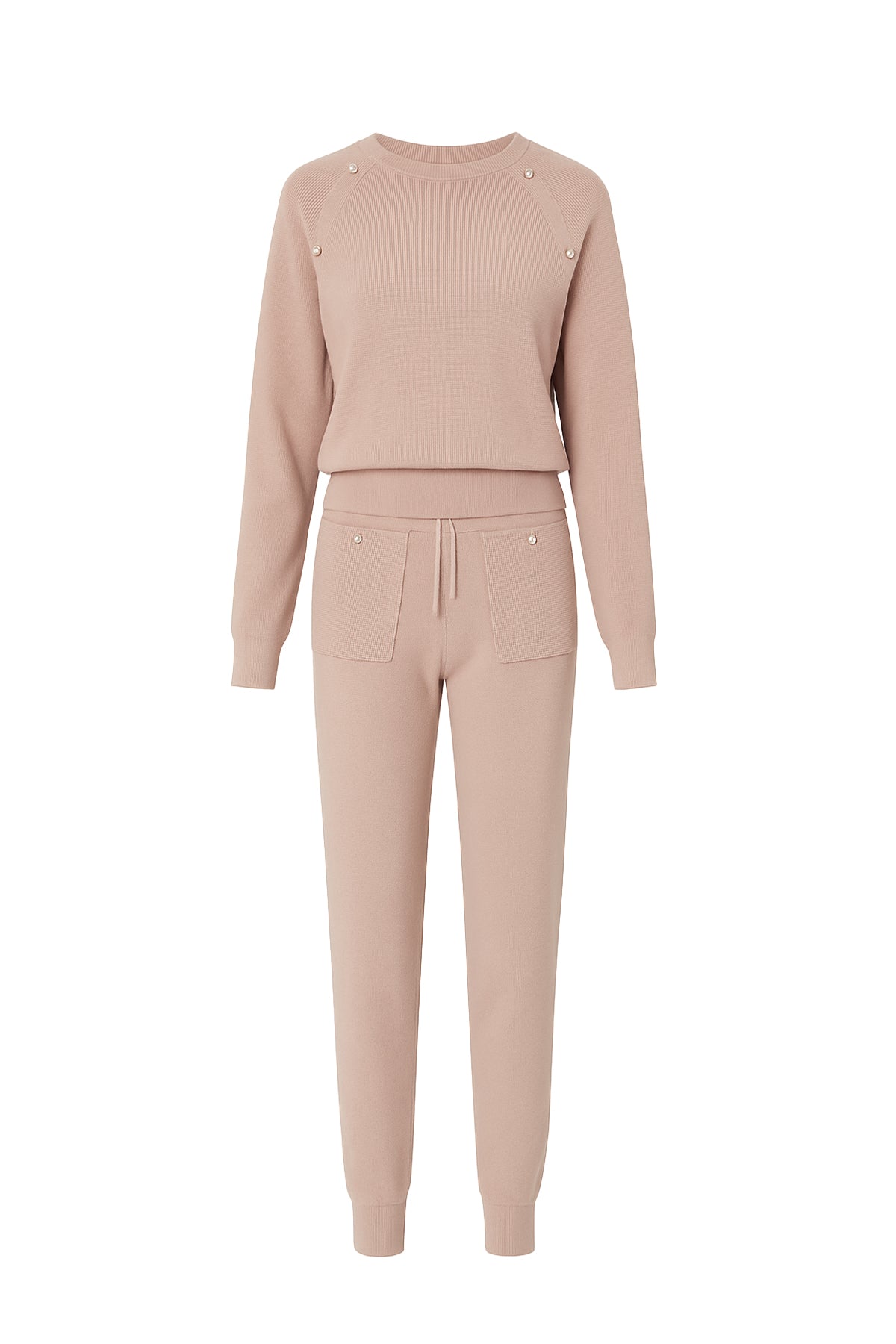 Alarice Knit Long Sleeve Top and Jogger Pants Set