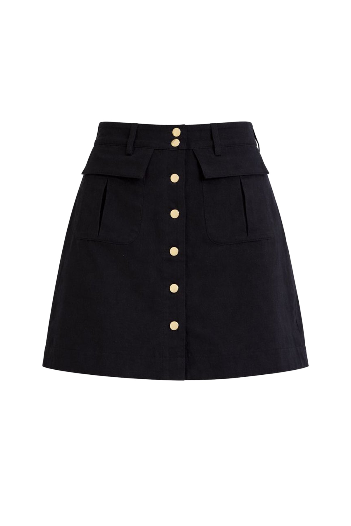 In Our Girly Era Woven Front Flap Pocket Mini Skirt