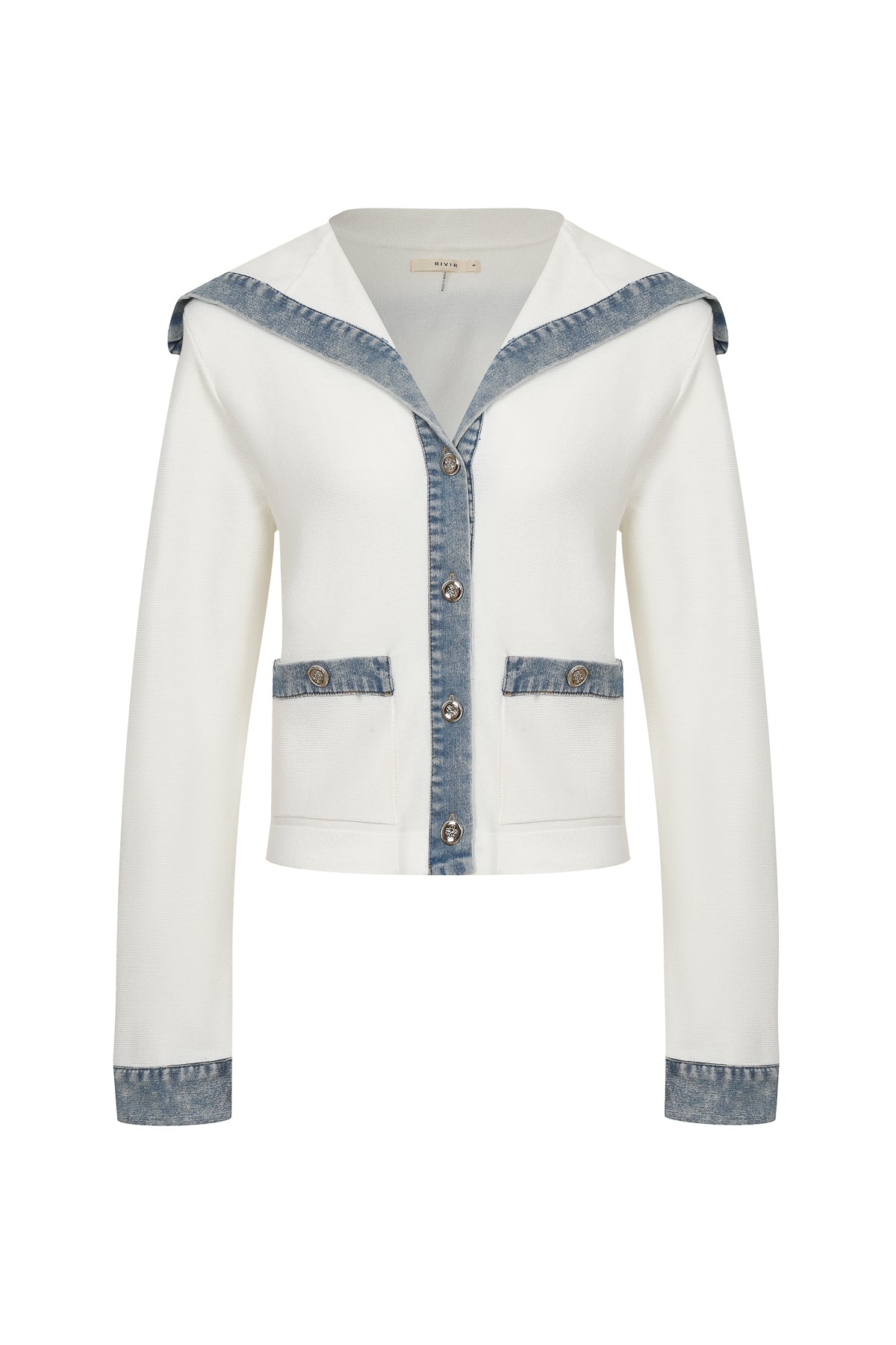 Denim Voyage Collar Cardigan