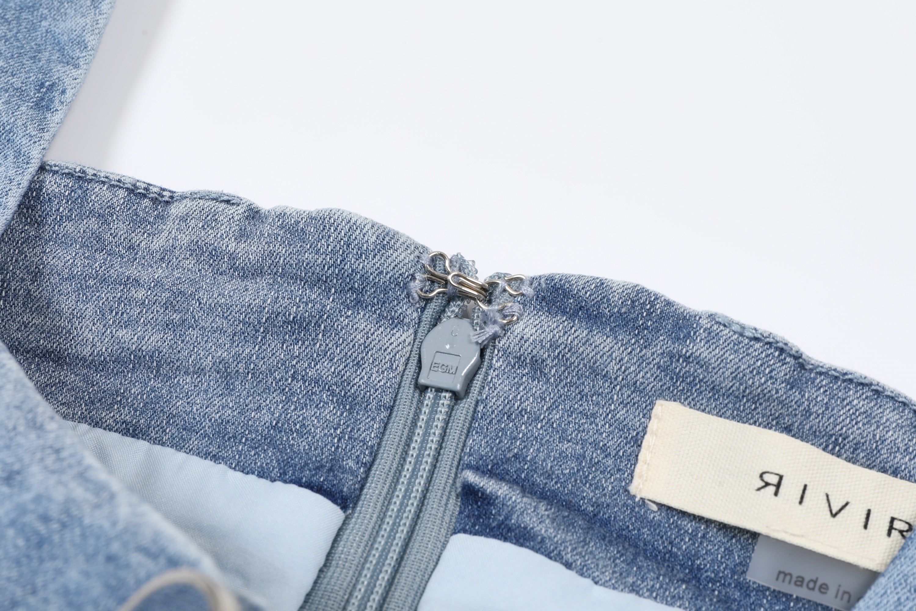 Seren Denim Button Down Top With Pants Set