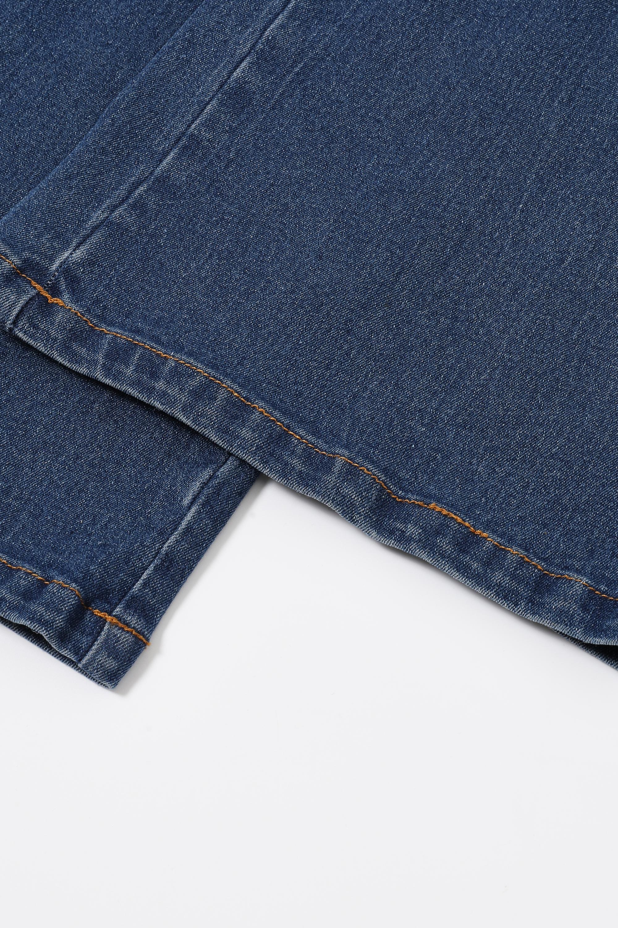 Rodeo Run Denim Long Vest Set