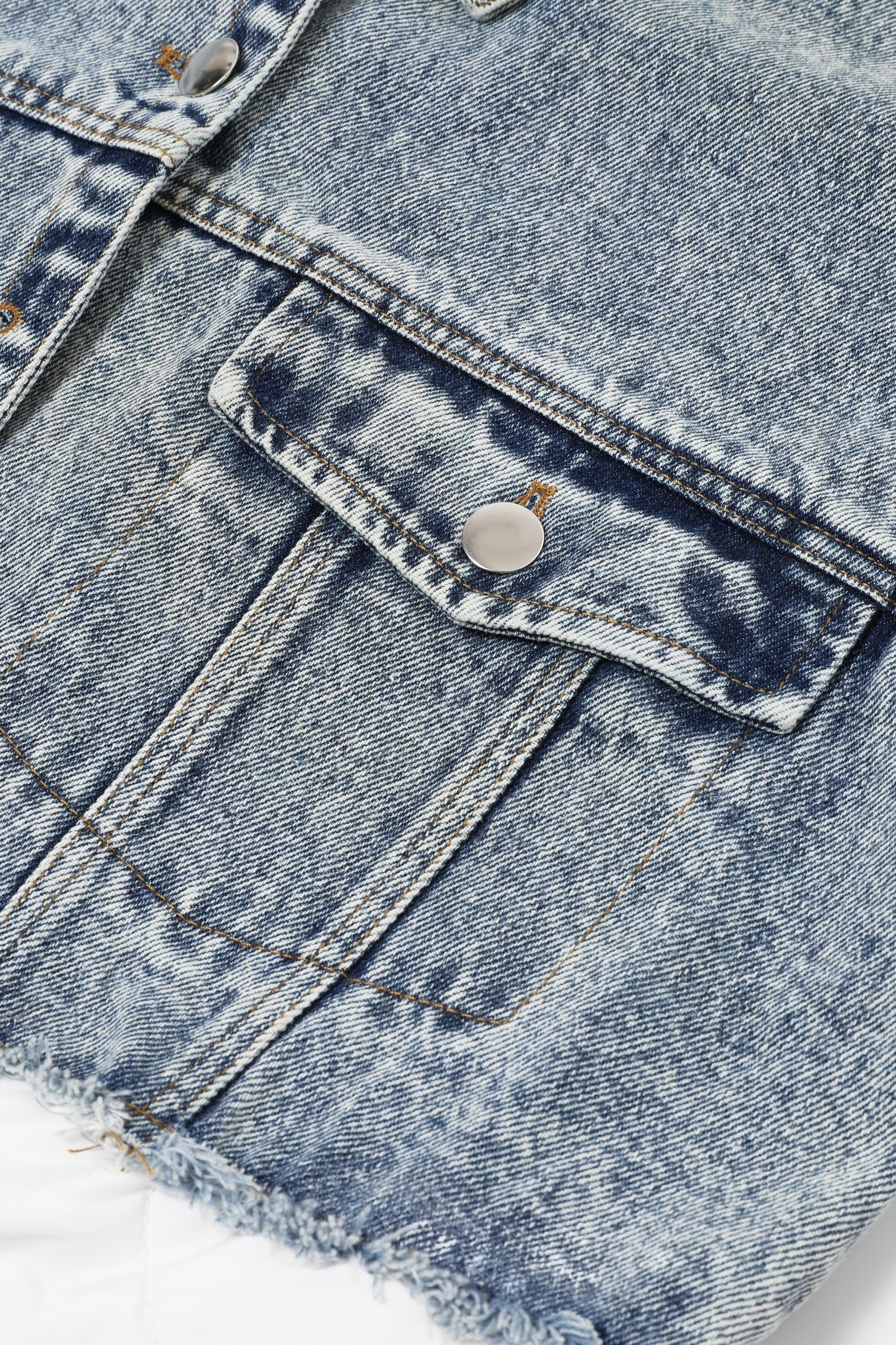 Denim Hybrid Structure Jacket