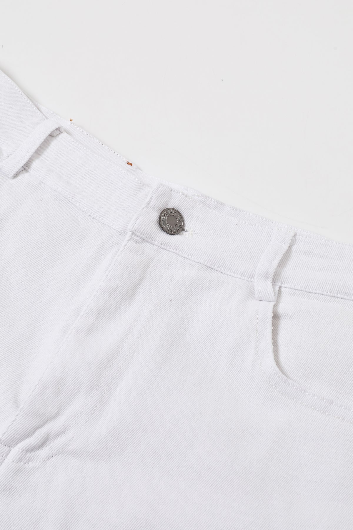 Duality Asymmetrical Mixed-Denim Pant