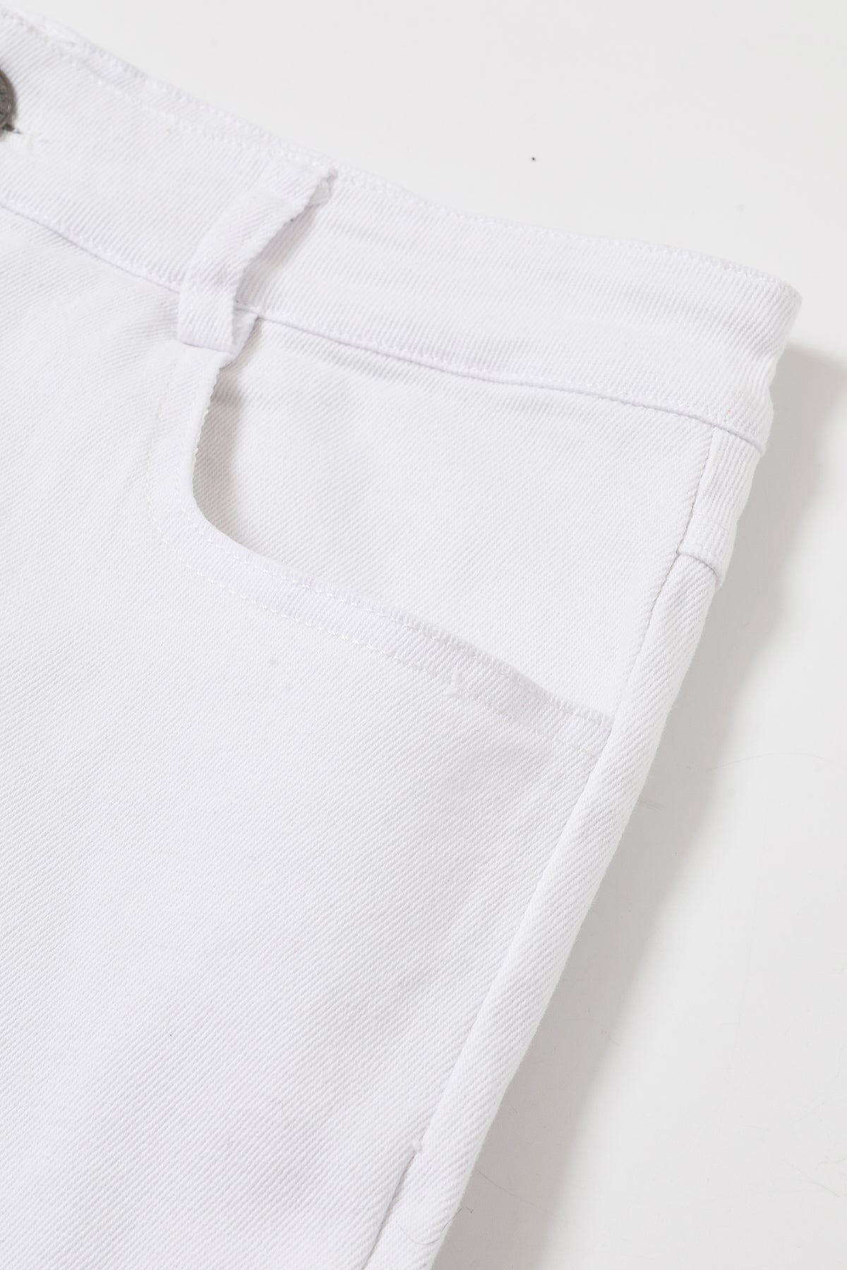 Duality Asymmetrical Mixed-Denim Pant