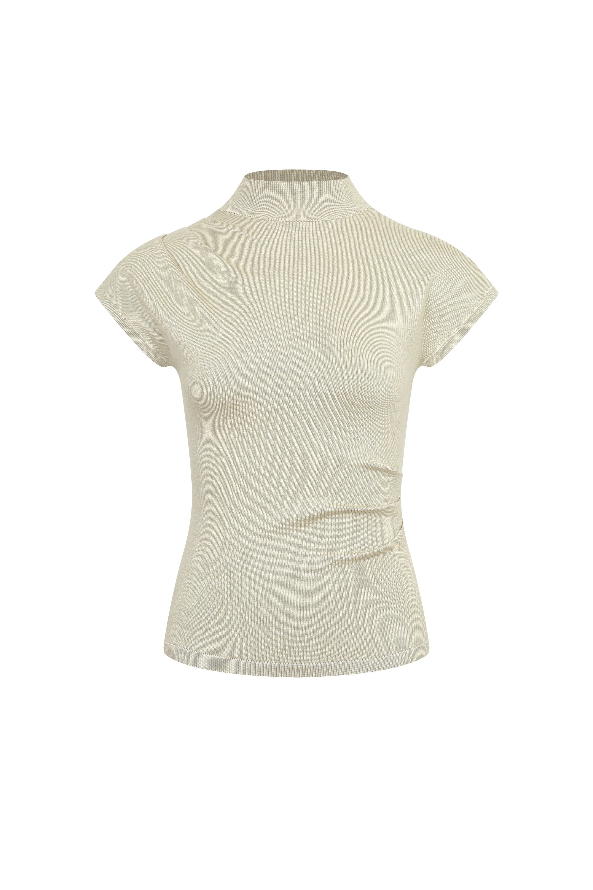 The Norah Knit Top With Pleats