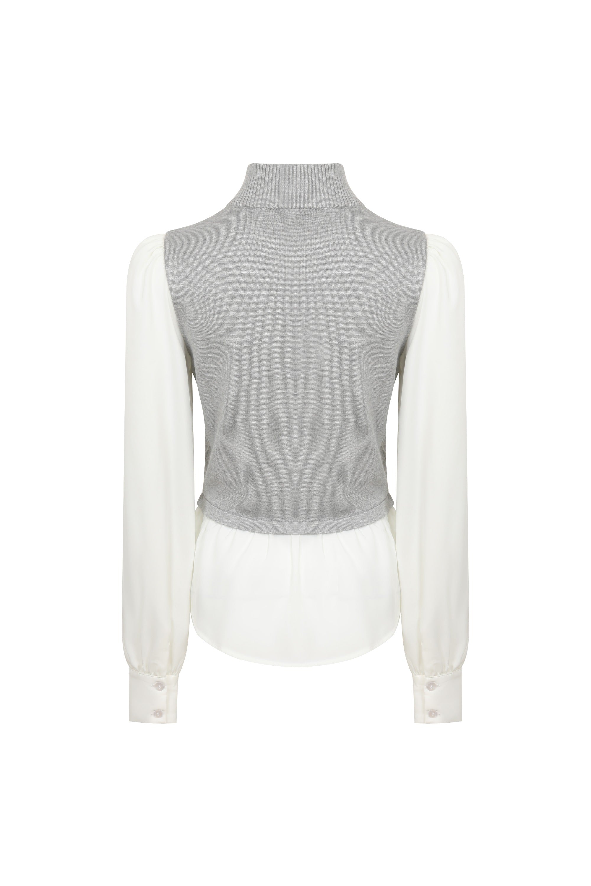 Two In One Knit Top With Trim