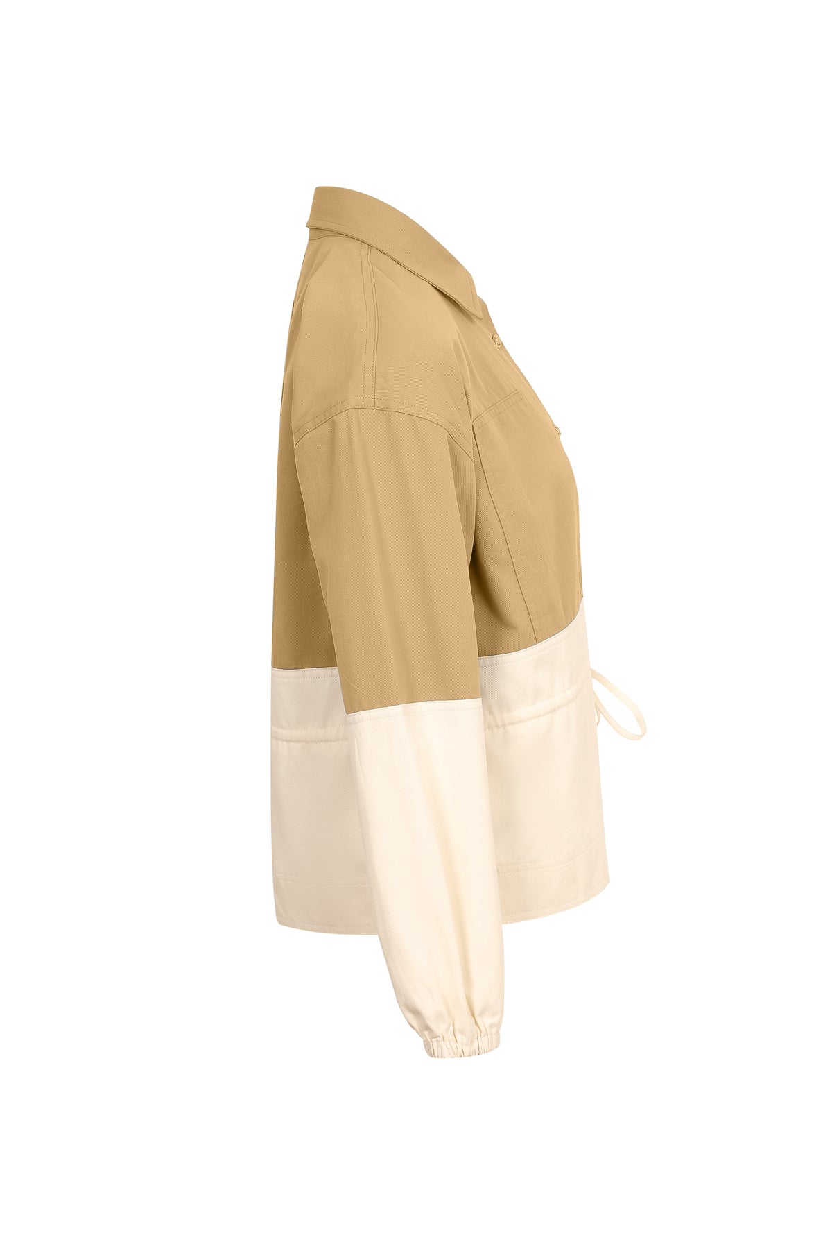 Sculpted Colorblock Casual Jacket