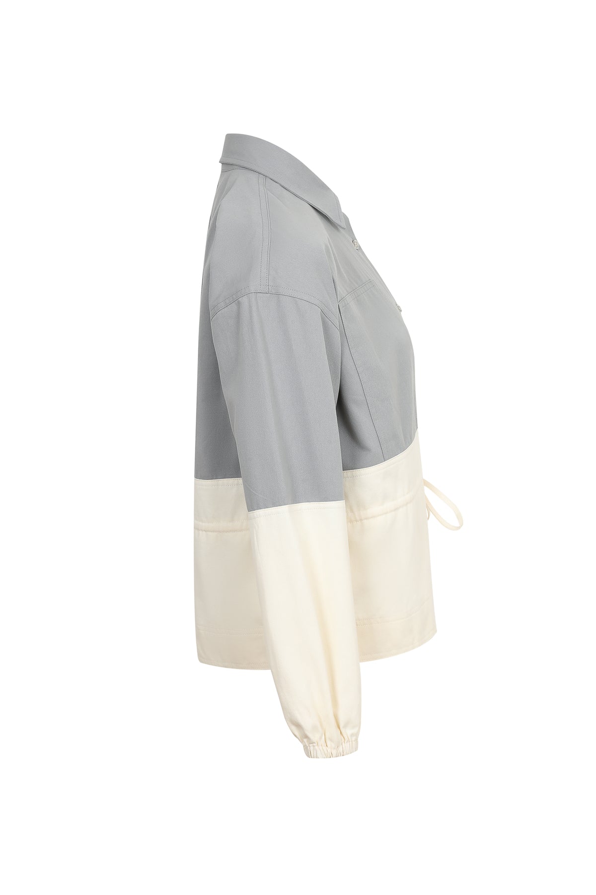 Sculpted Colorblock Casual Jacket